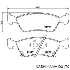 КОЛОДКИ ТОРМОЗНЫЕ ДИСКОВЫЕ KASHIYAMA D2170