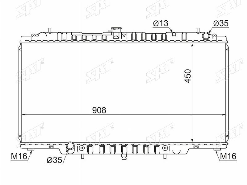 РАДИАТОР SAT NS000Y61D
