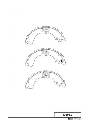 КОЛОДКИ ТОРМОЗНЫЕ БАРАБАННЫЕ KASHIYAMA K1267