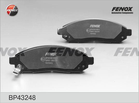КОЛОДКИ ТОРМОЗНЫЕ ДИСКОВЫЕ FENOX BP43248