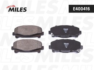 КОЛОДКИ ТОРМОЗНЫЕ ДИСКОВЫЕ MILES E400416
