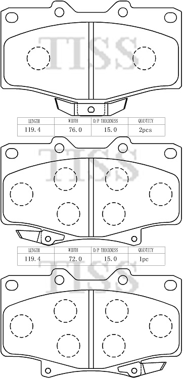 КОЛОДКИ ТОРМОЗНЫЕ ДИСКОВЫЕ PARAUT T281180Y