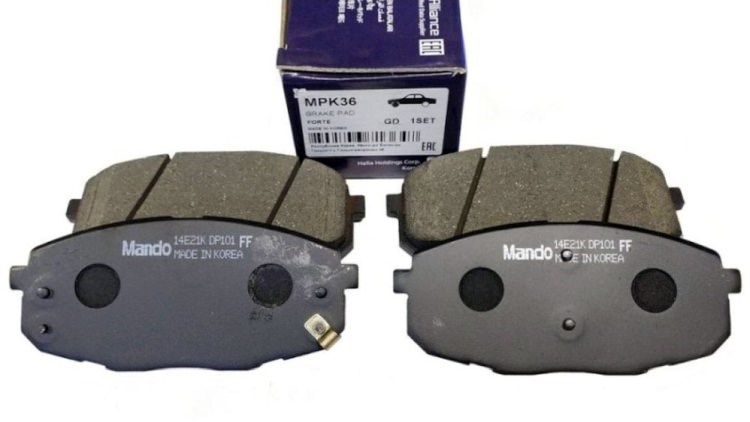 КОЛОДКИ ТОРМОЗНЫЕ ДИСКОВЫЕ MANDO MPK36