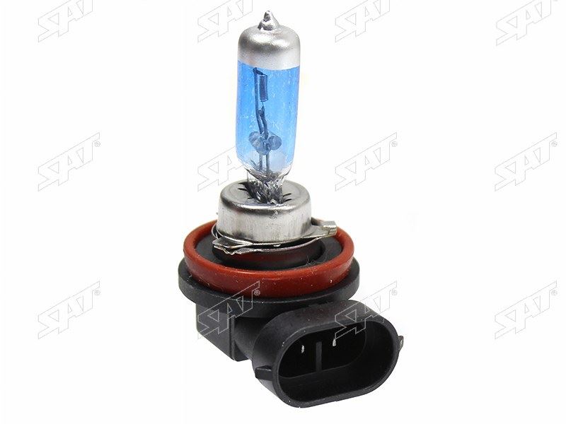 ЛАМПА ГАЛЛОГЕНОВАЯ SAT STH11W12V H11 12V 55Вт. SUPER WHITE (СУПЕР БЕЛЫЙ)