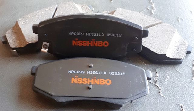 КОЛОДКИ ТОРМОЗНЫЕ ДИСКОВЫЕ NISSHINBO NP6039