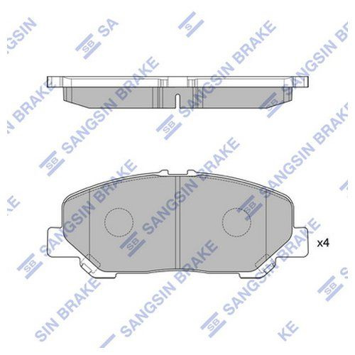 КОЛОДКИ ТОРМОЗНЫЕ ДИСКОВЫЕ SANGSIN BRAKE SP2183