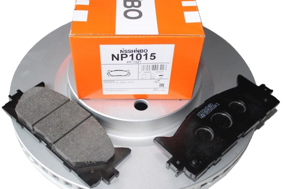 КОЛОДКИ ТОРМОЗНЫЕ ДИСКОВЫЕ NISSHINBO NP1015