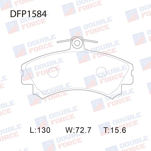КОЛОДКИ ТОРМОЗНЫЕ ДИСКОВЫЕ DOUBLE FORCE DFP1584