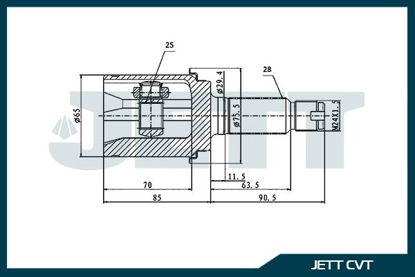 ШРУС ВНУТРЕННИЙ JETT V413105