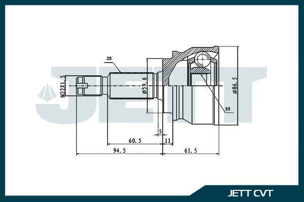 ШРУС ВНЕШНИЙ (НАРУЖНИЙ) JETT V419118