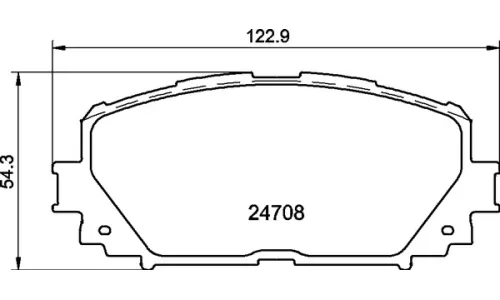 КОЛОДКИ ТОРМОЗНЫЕ ДИСКОВЫЕ NISSHINBO NP1060