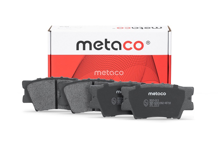 КОЛОДКИ ТОРМОЗНЫЕ ДИСКОВЫЕ METACO 3010013