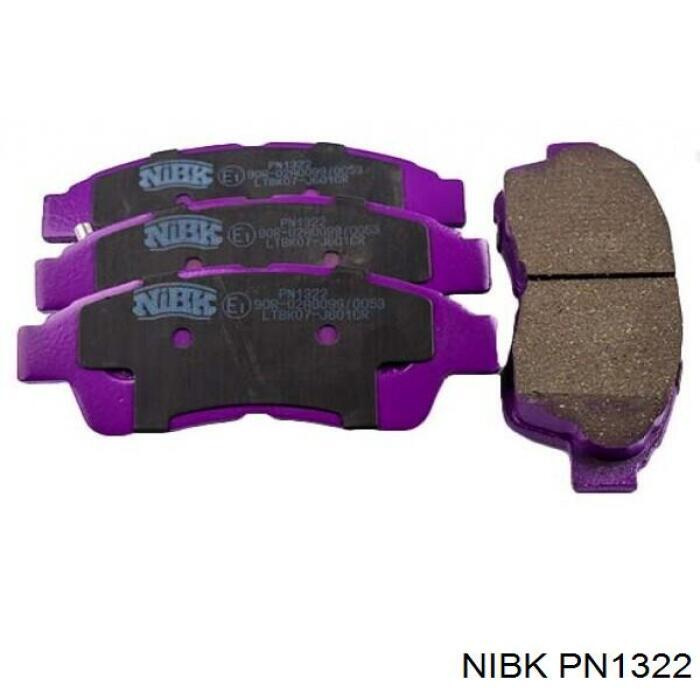 КОЛОДКИ ТОРМОЗНЫЕ ДИСКОВЫЕ NIBK PN1322