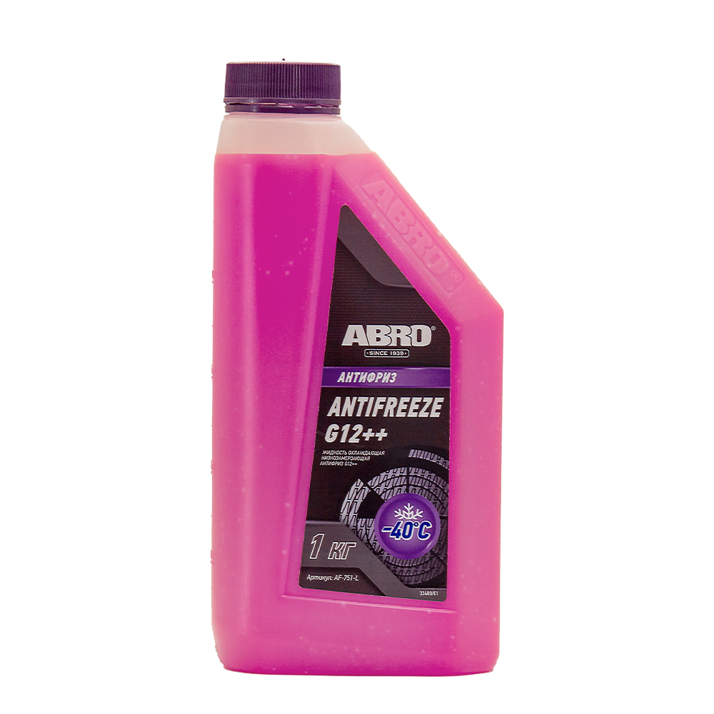 АНТИФРИЗ ABRO AF751L G12++ -40 Фиолетовый 1 л.