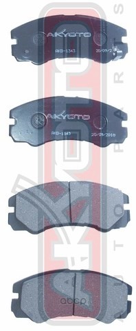 КОЛОДКИ ТОРМОЗНЫЕ ДИСКОВЫЕ Akyoto AKD1343