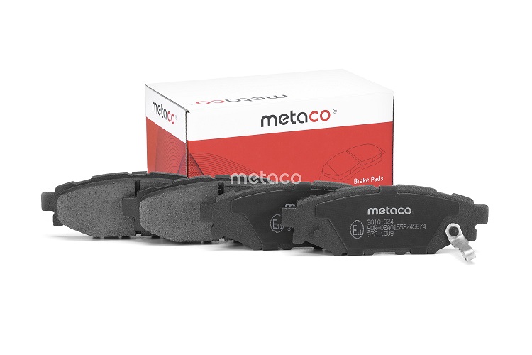 КОЛОДКИ ТОРМОЗНЫЕ ДИСКОВЫЕ METACO 3010024