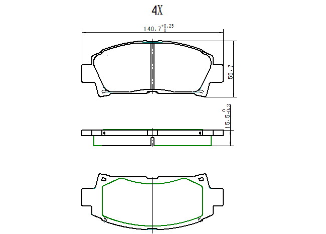 КОЛОДКИ ТОРМОЗНЫЕ ДИСКОВЫЕ JD JBP0032
