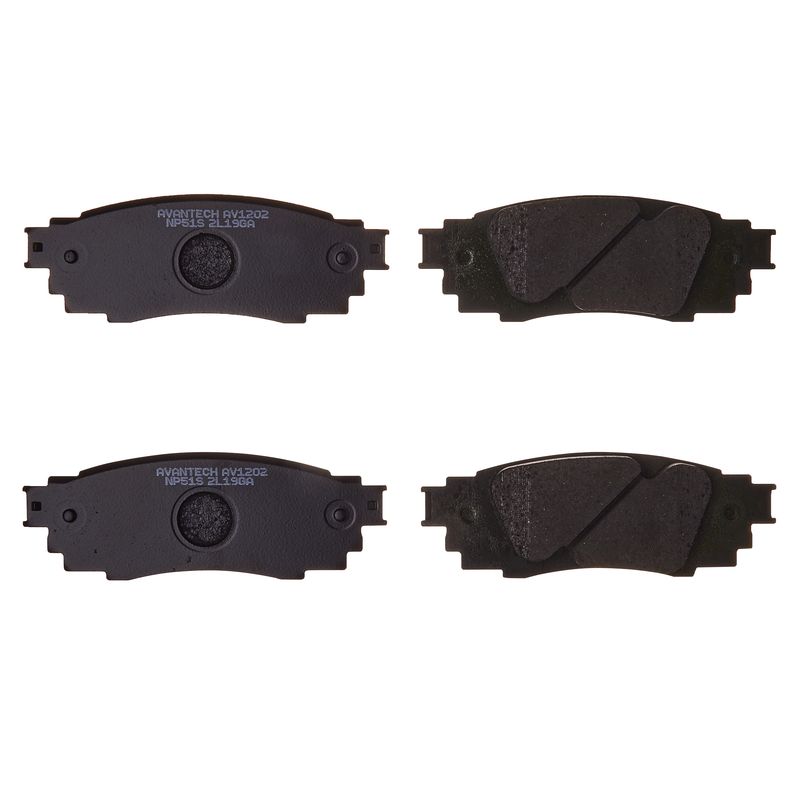КОЛОДКИ ТОРМОЗНЫЕ ДИСКОВЫЕ AVANTECH AV1202