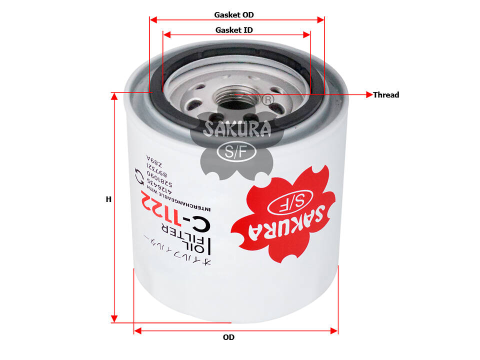 ФИЛЬТР МАСЛЯНЫЙ SAKURA C1122