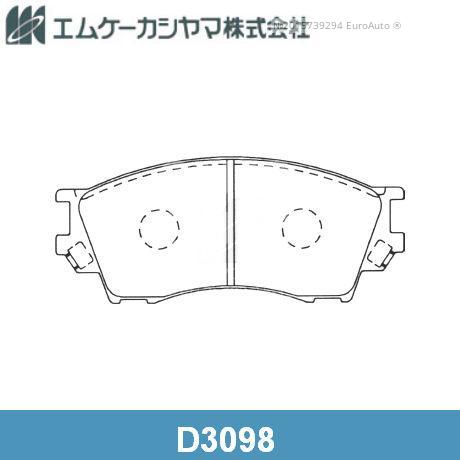 КОЛОДКИ ТОРМОЗНЫЕ ДИСКОВЫЕ KASHIYAMA D3098