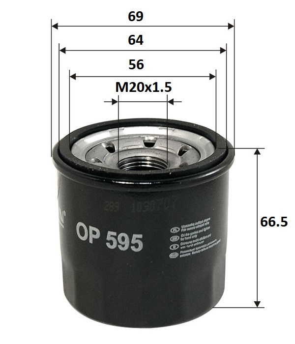 ФИЛЬТР МАСЛЯНЫЙ FILTRON OP595