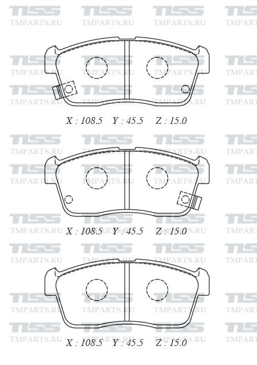 КОЛОДКИ ТОРМОЗНЫЕ ДИСКОВЫЕ PARAUT U281103Y