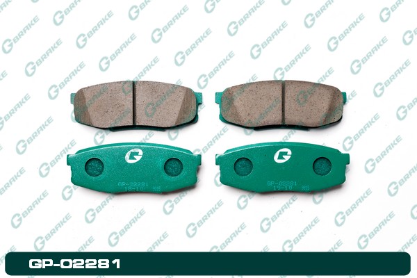 КОЛОДКИ ТОРМОЗНЫЕ ДИСКОВЫЕ G-BRAKE GP02281