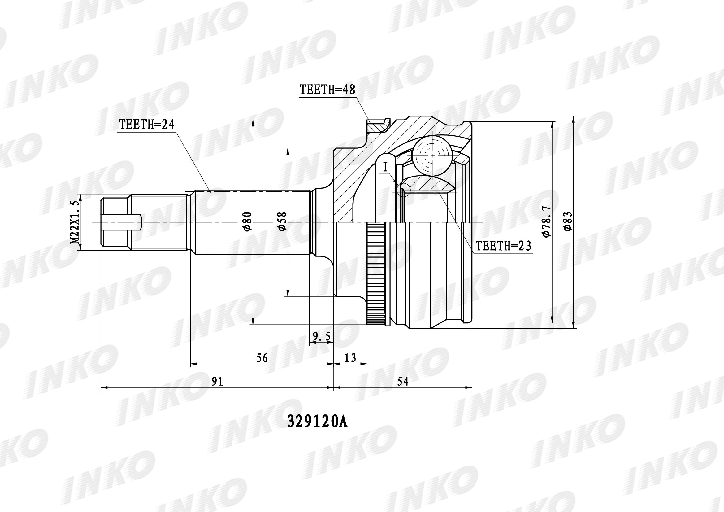 ШРУС INKO 329120A