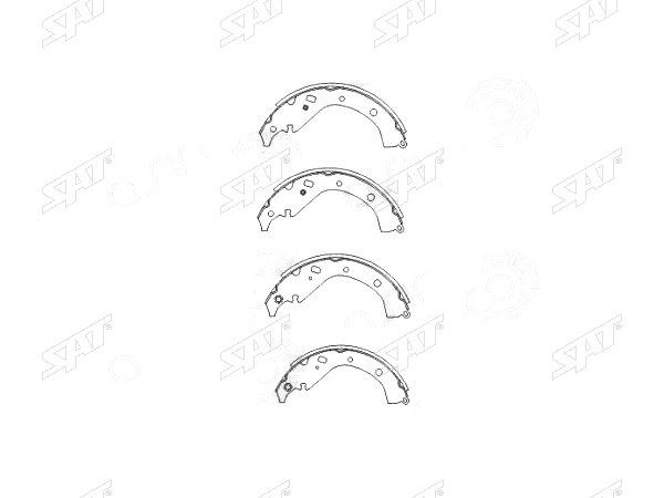 КОЛОДКИ ТОРМОЗНЫЕ БАРАБАННЫЕ SAT ST0449552030