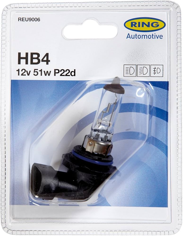 ЛАМПА ГАЛЛОГЕНОВАЯ RING REU9006 HB4 12V 21Вт. P22D