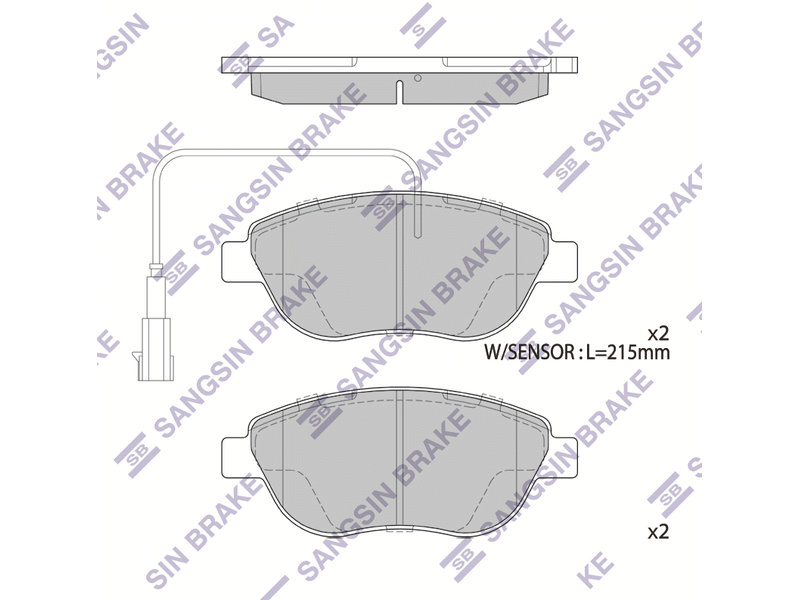 КОЛОДКИ ТОРМОЗНЫЕ ДИСКОВЫЕ SANGSIN BRAKE SP1746