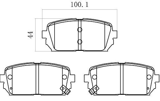 КОЛОДКИ ТОРМОЗНЫЕ ДИСКОВЫЕ JD JBP0373