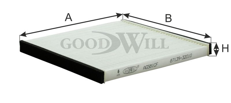 ФИЛЬТР САЛОННЫЙ GOODWILL AG581CF