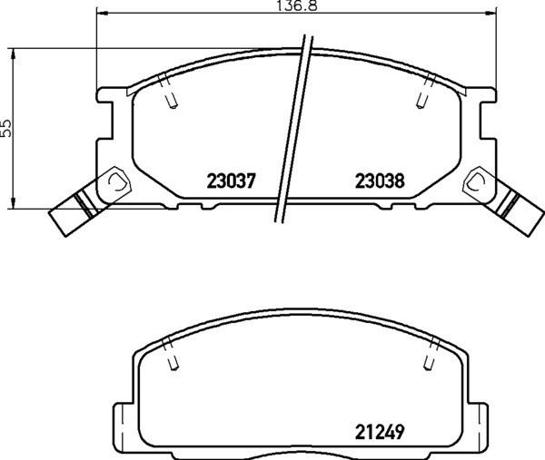 КОЛОДКИ ТОРМОЗНЫЕ ДИСКОВЫЕ CTR GK1162