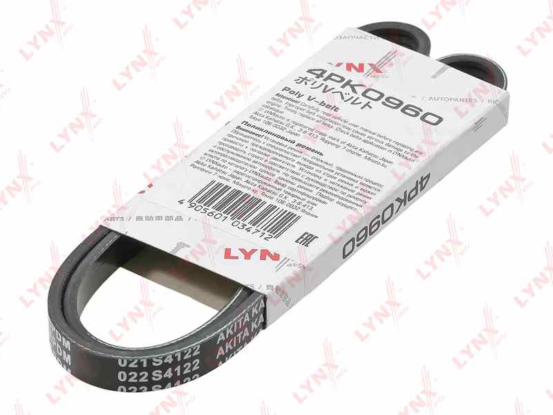 РЕМЕНЬ ПОЛИКЛИНОВЫЙ LYNXauto 4PK0960