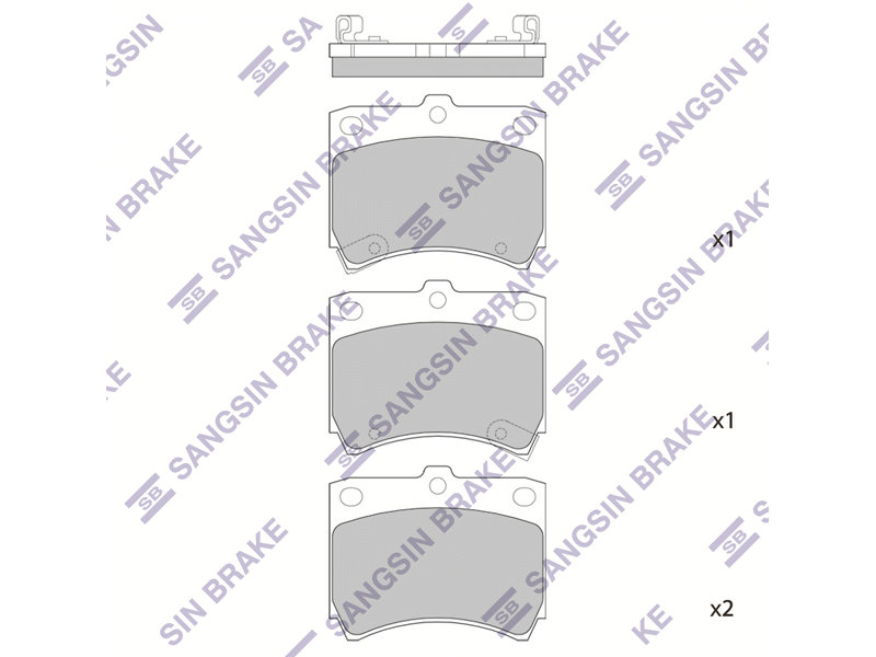 КОЛОДКИ ТОРМОЗНЫЕ ДИСКОВЫЕ SANGSIN BRAKE SP1049