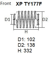 ПРУЖИНА ПОДВЕСКИ NHK XPTY177F