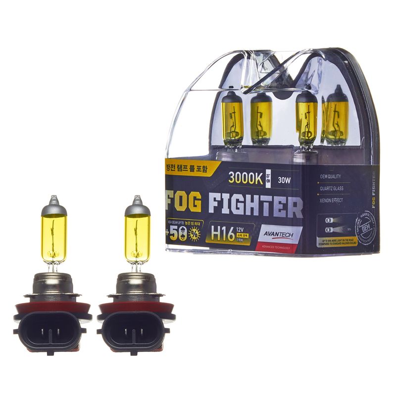 ЛАМПОЧКА AVANTECH AB3016 H16 12V 30 SUPER YELLOW (СУПЕР ЖЕЛТЫЙ)
