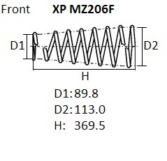 ПРУЖИНА ПОДВЕСКИ NHK XPMZ206F