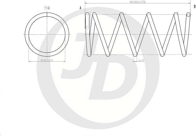 ПРУЖИНА ПОДВЕСКИ JD JJS1033