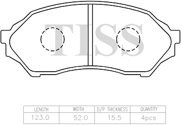 КОЛОДКИ ТОРМОЗНЫЕ ДИСКОВЫЕ PARAUT A281555
