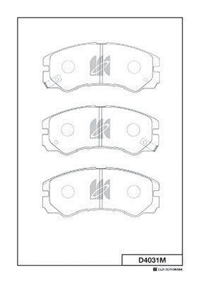 КОЛОДКИ ТОРМОЗНЫЕ ДИСКОВЫЕ KASHIYAMA D4031M