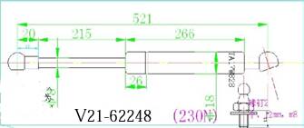 АМОРТИЗАТОР КАПОТА JETT V2162248