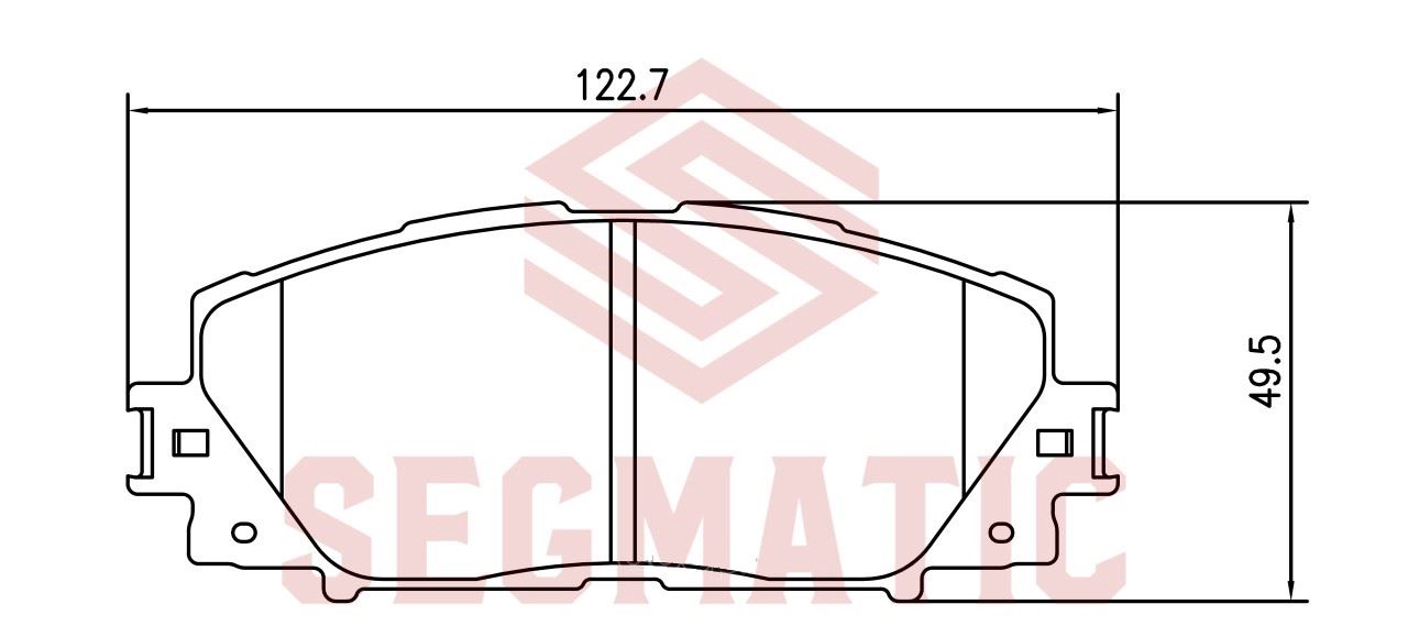 КОЛОДКИ ТОРМОЗНЫЕ ДИСКОВЫЕ SEGMATIC SGBP2685