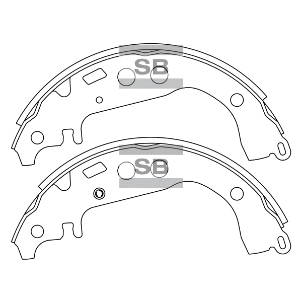 КОЛОДКИ ТОРМОЗНЫЕ БАРАБАННЫЕ SANGSIN BRAKE SA169