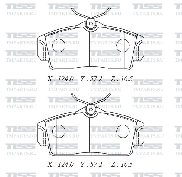 КОЛОДКИ ТОРМОЗНЫЕ ДИСКОВЫЕ PARAUT N281162