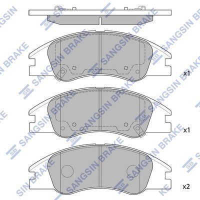КОЛОДКИ ТОРМОЗНЫЕ ДИСКОВЫЕ SANGSIN BRAKE SP1167