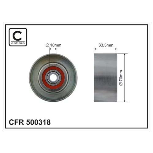 РОЛИК ПРИВОДНОГО РЕМНЯ ОБВОДНОЙ CAFFARO 500318
