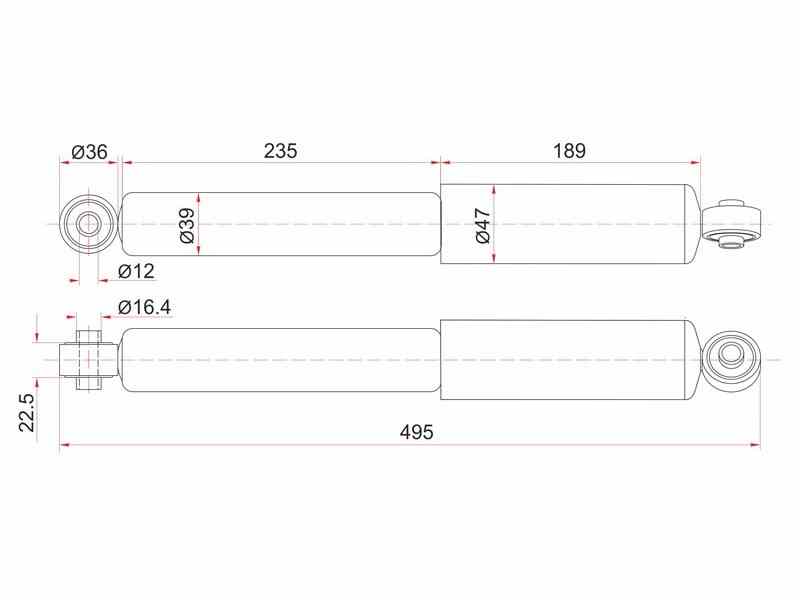 АМОРТИЗАТОР ПОДВЕСКИ SAT ST4853128490