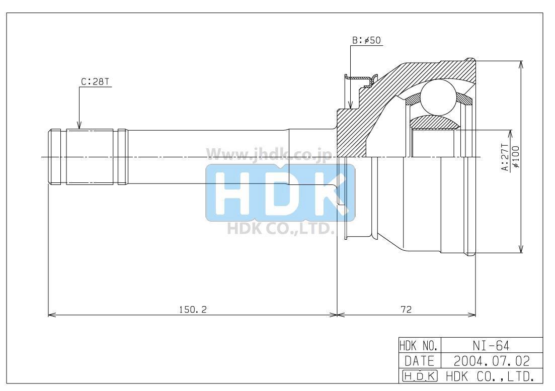 ШРУС HDK NI064